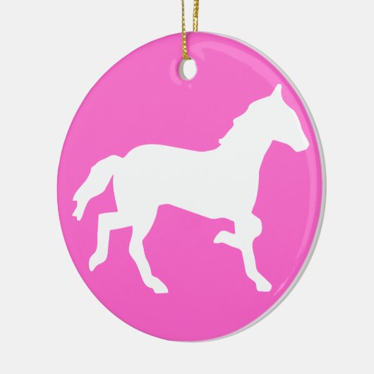 einfaches Pferd Keramikornament (Links)