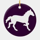 einfaches Pferd Keramikornament (Hinten)