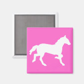 einfaches Pferd Magnet (Vorderseite/Rückseite)
