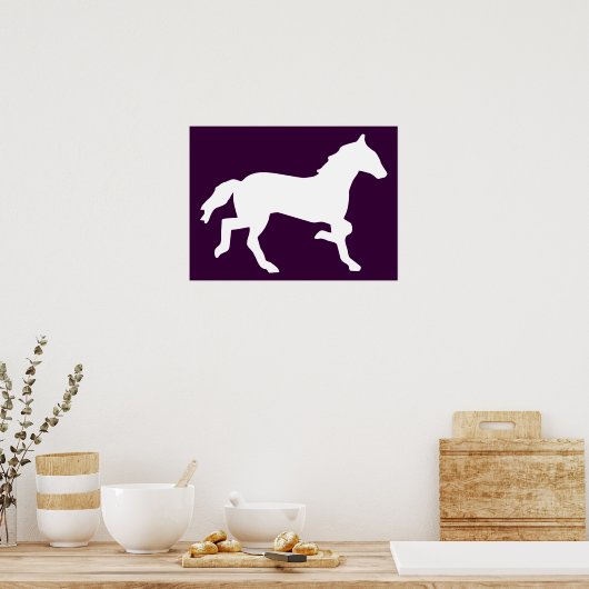 einfaches Pferd Poster (Küche)