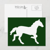 einfaches Pferd Postkarte (Vorne/Hinten)