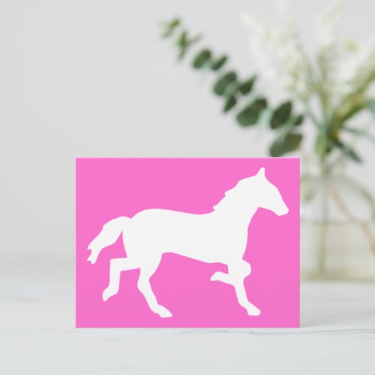 einfaches Pferd Postkarte (Stehend Vorderseite)