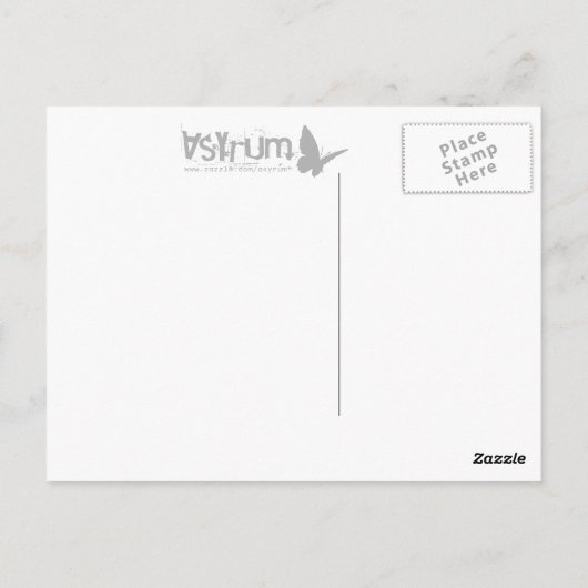 einfaches Pferd Postkarte (Rückseite)