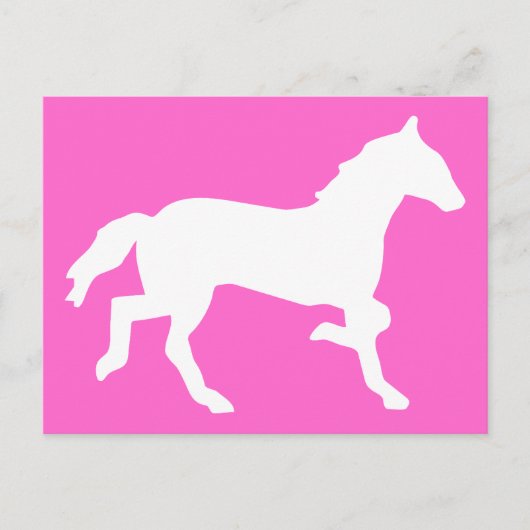 einfaches Pferd Postkarte (Vorderseite)