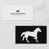 einfaches Pferd Visitenkarte (Vorne/Hinten)