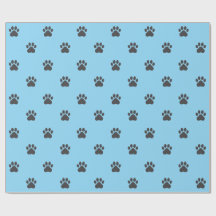 Einfaches Pfotenabdruck-Muster-Wrap-Papier