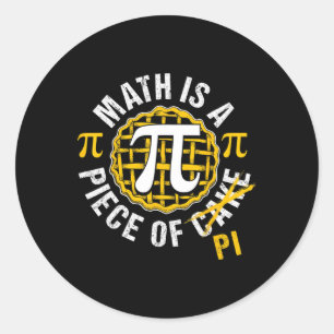 Einfaches Pi Symbol Shirt Nationales Pi Day-Gesche Runder Aufkleber