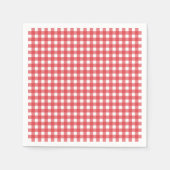 Einfaches Picnic Gingham Pattern Minimalistischer  Serviette (Vorderseite)