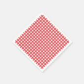 Einfaches Picnic Gingham Pattern Minimalistischer  Serviette (Ecke)