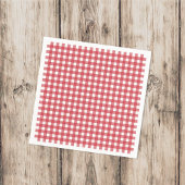 Einfaches Picnic Gingham Pattern Minimalistischer  Serviette
