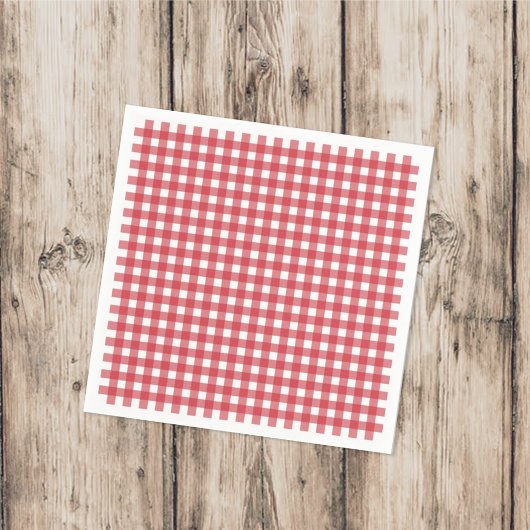 Einfaches Picnic Gingham Pattern Minimalistischer  Serviette