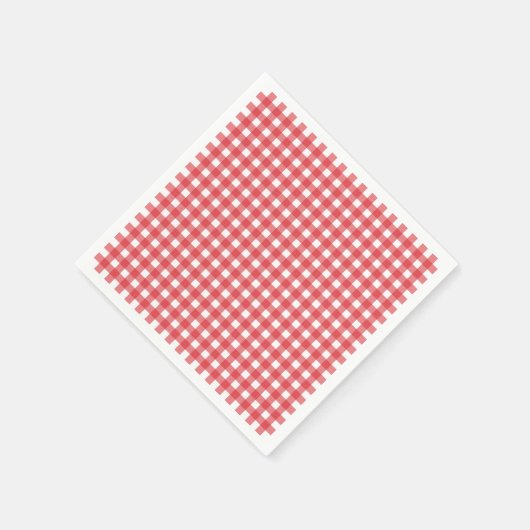 Einfaches Picnic Gingham Pattern Minimalistischer  Serviette (Ecke)