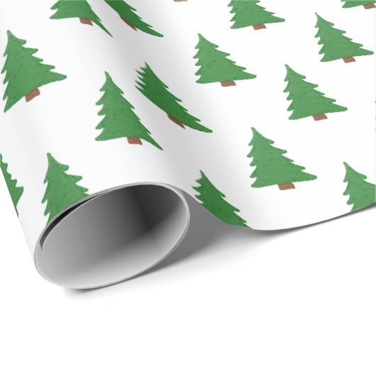 einfaches Pines Wrapping Paper Geschenkpapier (Rolleneckpunkt)