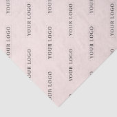 Einfaches Pink-Minimal-Logo für kundenspezifische Seidenpapier (Detail)