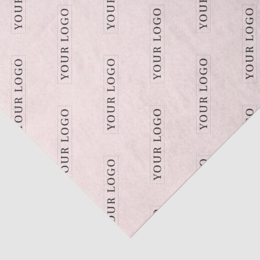 Einfaches Pink-Minimal-Logo für kundenspezifische Seidenpapier (Detail)