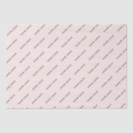 Einfaches Pink-Minimal-Logo für kundenspezifische  Seidenpapier