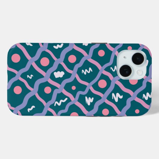 einfaches Pinselstrichmuster Case-Mate iPhone Hülle (Rückseite (Horizontal))