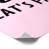 Einfaches Plakatangebot für Katzenliebhaber Poster (Ecke)