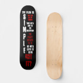 Einfaches Plan-Skateboard Skateboard (Vorderseite)