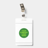 Einfaches Portrait-Abzeichen für Mitarbeiter/Mitar Ausweis (Back with Clip)