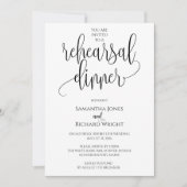 Einfaches Probe Dinner Einladung, Probe Dinner in Einladung (Vorderseite)