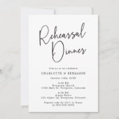 Einfaches Probe Einladung (Vorderseite)