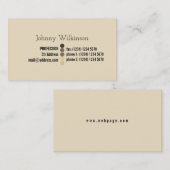 Einfaches professinal unbedeutender Blick Visitenkarte (Vorne/Hinten)