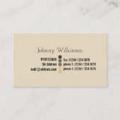 Einfaches professinal unbedeutender Blick Visitenkarte (Vorderseite)