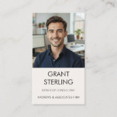 Einfaches professionelles Foto Visitenkarte (Vorderseite)