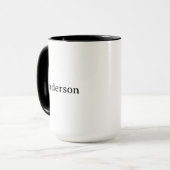 Einfaches professionelles Geschäft 15 oz Combo Tasse (Vorderseite Links)