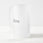 Einfaches professionelles Geschäft 16 oz Mattglas Bierglas (Vorderseite Links)