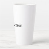 Einfaches professionelles Geschäft 17 oz groß Milchtasse (Vorderseite)