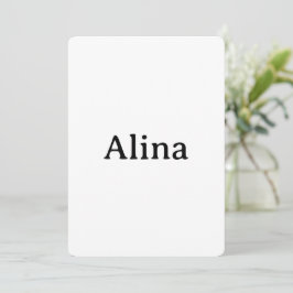 Einfaches professionelles Geschäft abgerundet 5" x Einladung