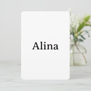 Einfaches professionelles Geschäft abgerundet 5" x Einladung