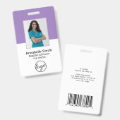 Einfaches professionelles Geschäft Ausweis (Vorder- & Rückseite)