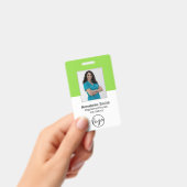 Einfaches professionelles Geschäft Ausweis (Handheld)
