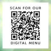 Einfaches professionelles Geschäft QR-Code digital Fensteraufkleber (Blatt 3)