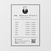 Einfaches professionelles Zahn-Symbol Zahnarzt-Öff Fensteraufkleber (Blatt)