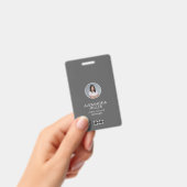 Einfaches QR-Abzeichen für Mitarbeiter-Foto Ausweis (Handheld)