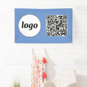Einfaches QR-Blau für Logos und Text Banner (Insitu)