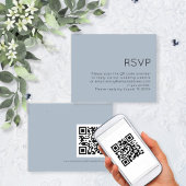 Einfaches QR-Code Hochzeit von Dusty Blue UAWG