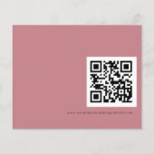 Einfaches QR-Code Hochzeitsstift Dusty Rose UAWG (Rückseite)