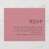 Einfaches QR-Code Hochzeitsstift Dusty Rose UAWG (Vorderseite)
