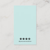 Einfaches QR-Code modern Visitenkarte (Rückseite)