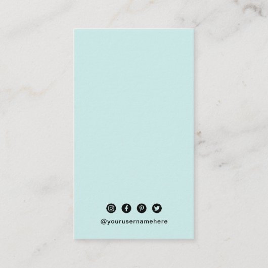 Einfaches QR-Code modern Visitenkarte (Rückseite)