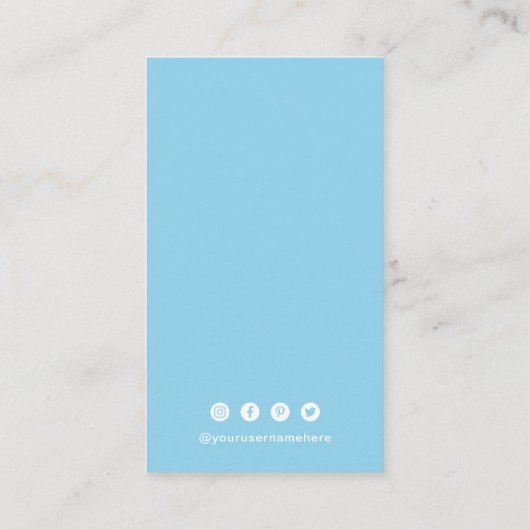 Einfaches QR-Code modern Visitenkarte (Rückseite)