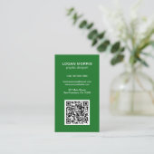 Einfaches QR-Code modern Visitenkarte (Stehend Vorderseite)