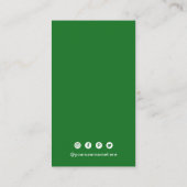 Einfaches QR-Code modern Visitenkarte (Rückseite)