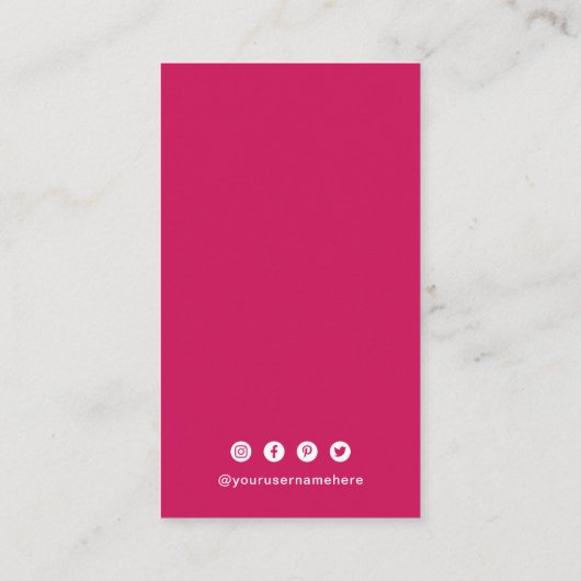 Einfaches QR-Code modern Visitenkarte (Rückseite)