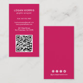 Einfaches QR-Code modern Visitenkarte (Vorne/Hinten)